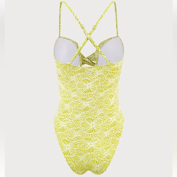 Berlook Jacquard Criss-Cross One-Piece Swimsuit - Picture 5 of 7